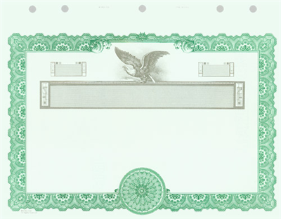 Goes® KG6 Green Corporate Certificates