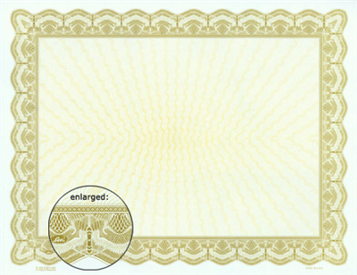 Goes® 3463 Digital Gold Bison Certificates 