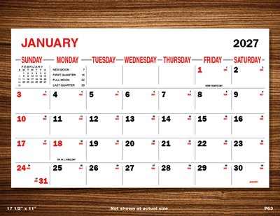 P63 Calendar Pad - 2027