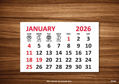 P160 Standard Date Calendar Pad