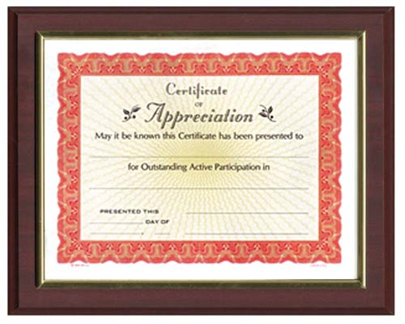 Corporate Publishing Cherry Certificate Plaque Corporate Publishing Cherry Certificate Plaque