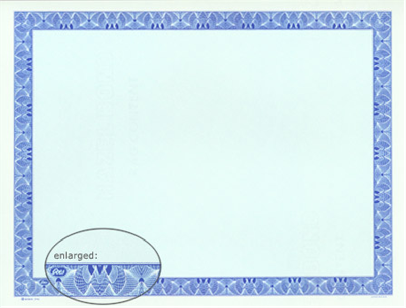 blue certificates