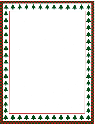 Christmas Tree Border