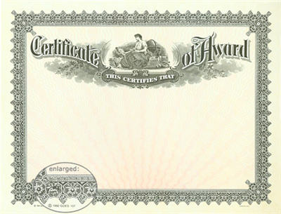 Goes® 107 Black-Pink Certificate of Award