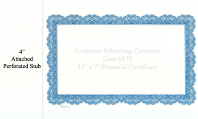 Goes® 179 Blue Mirror Certificates
